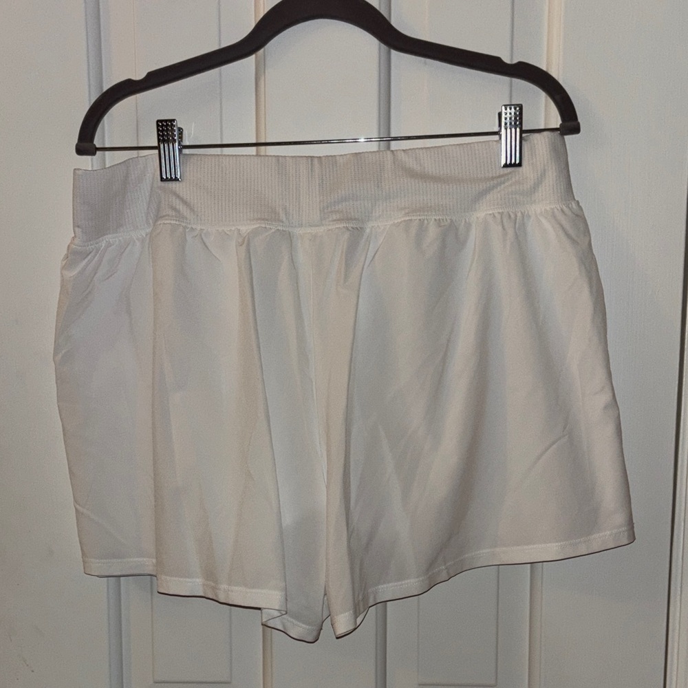 Nike Women's White Athletic Shorts - Picture 3 of 3